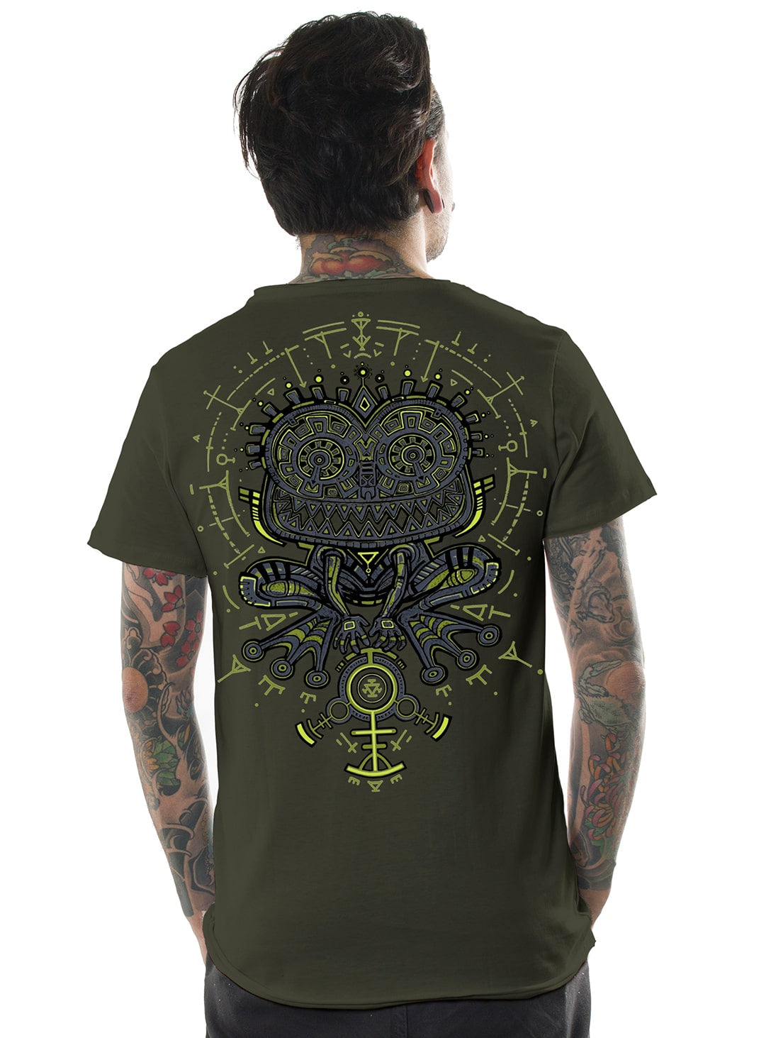 PSYCHOTOAD T-Shirt In Olive