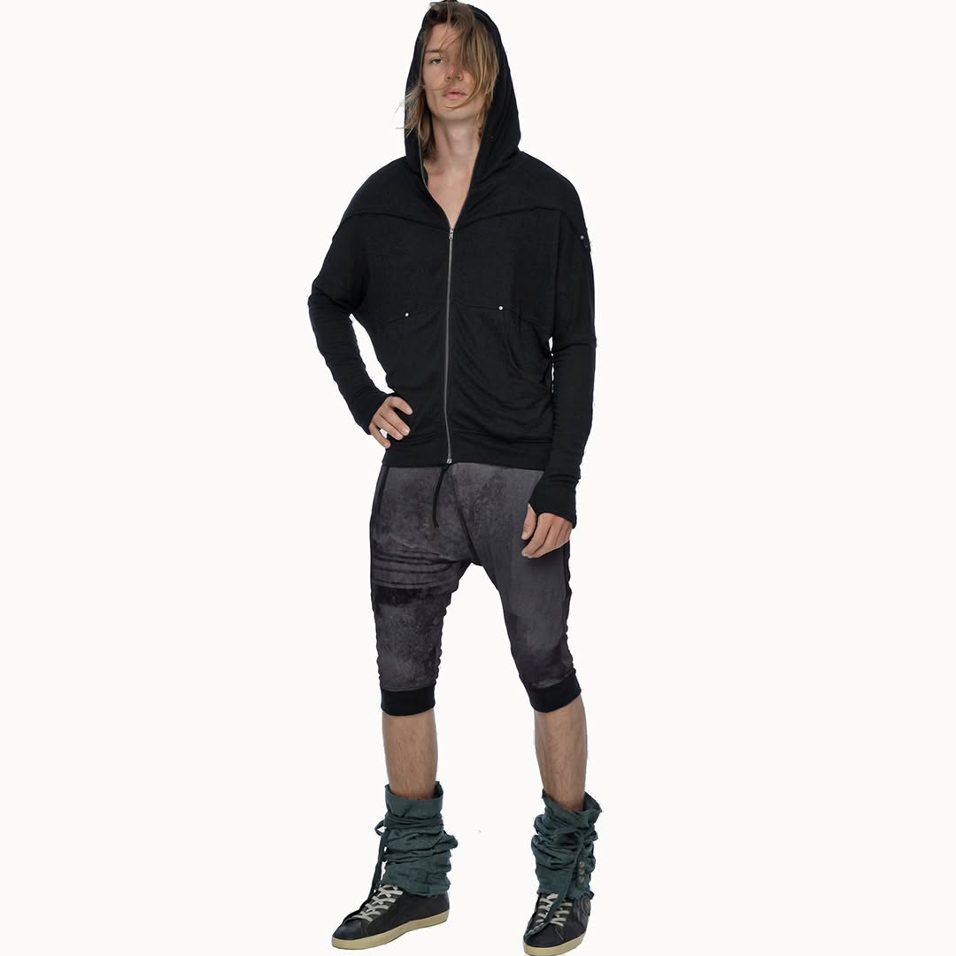UNI WO Hooded Jacket In Black