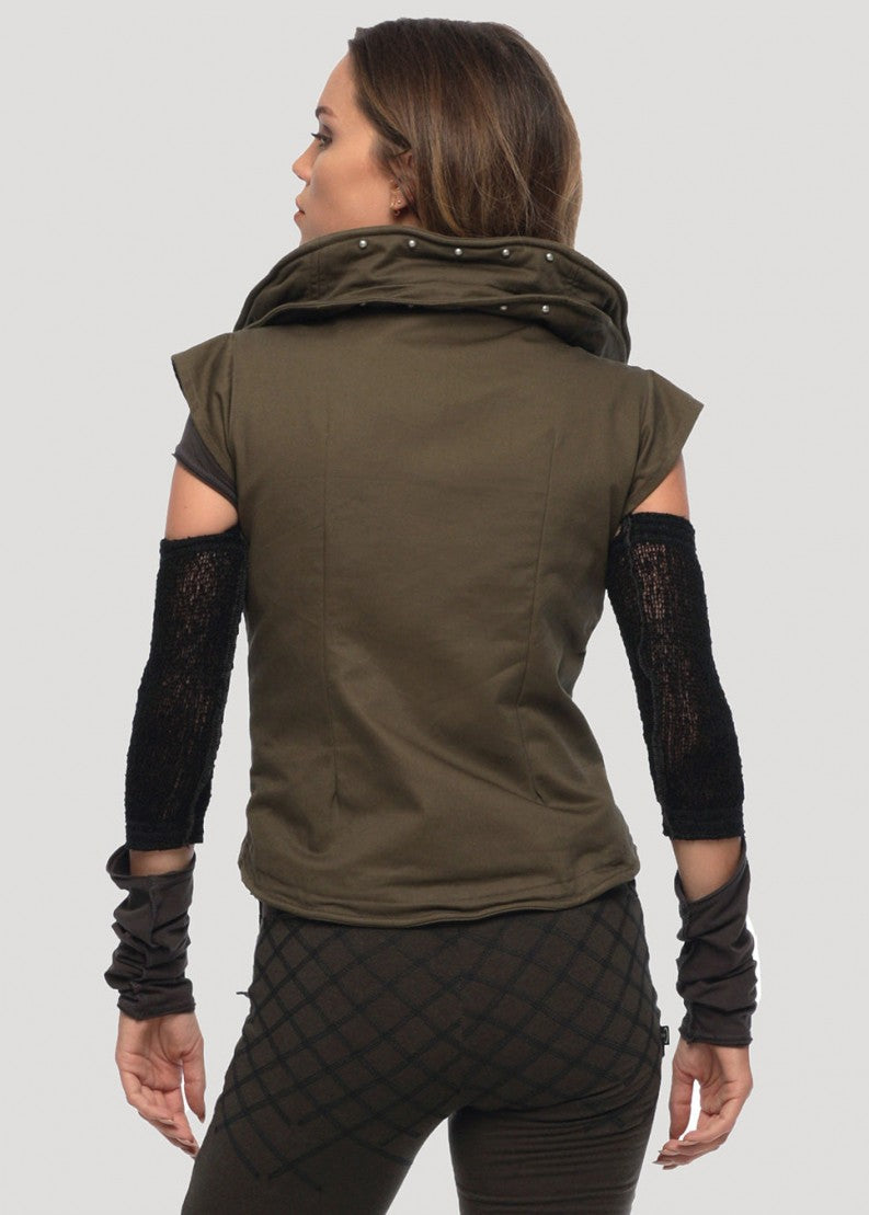 METAL Vest In Olive