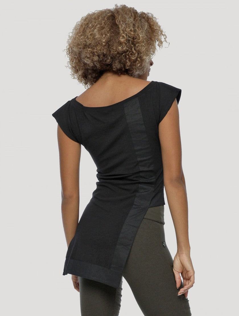 VENUS Sleeveless Tunic In Black