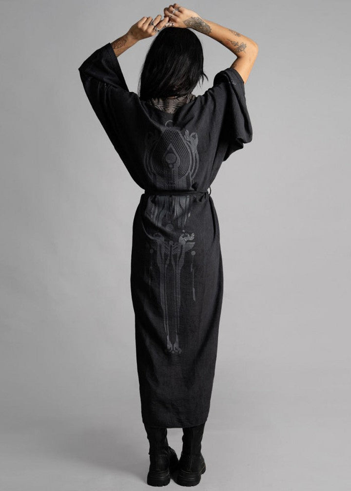 YUKATA Unisex Kimono In Black