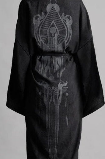 YUKATA WO Kimono In Black