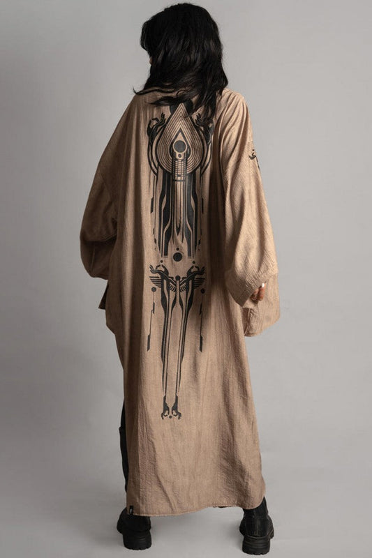 YUKATA Unisex Kimono In Moka