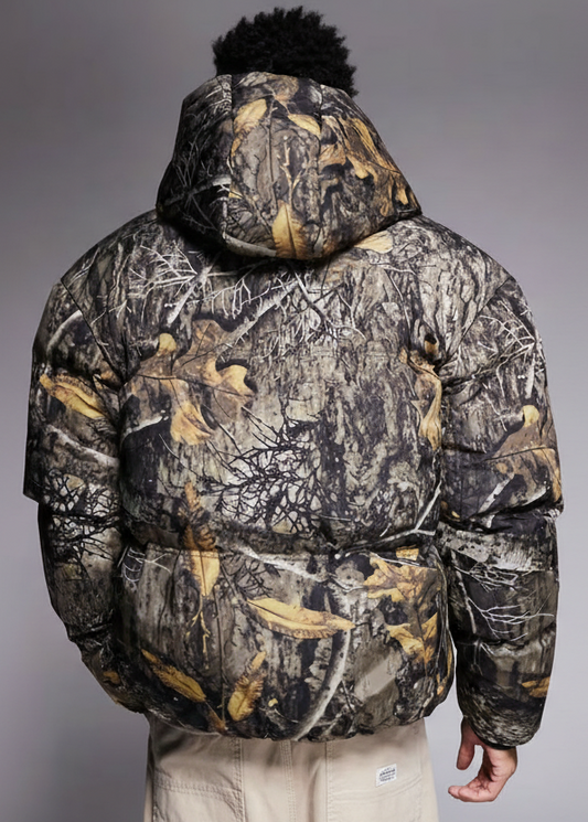 Good For Nothing Puffer Jacket In All Over Real Tree Print
