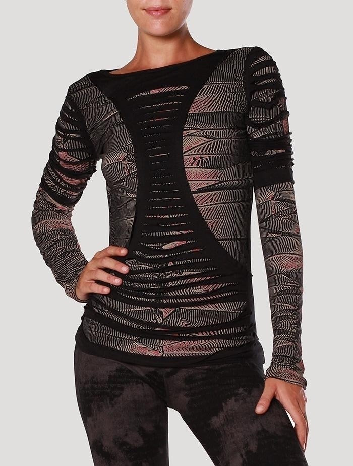 LUKE Long Sleeve top In Black