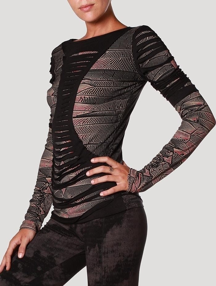 LUKE Long Sleeve top In Black