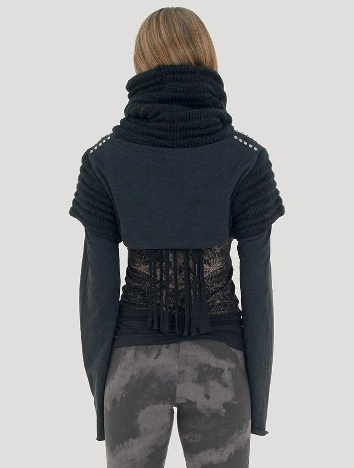 ARMADILLO Vmix Crop Sweater In Black