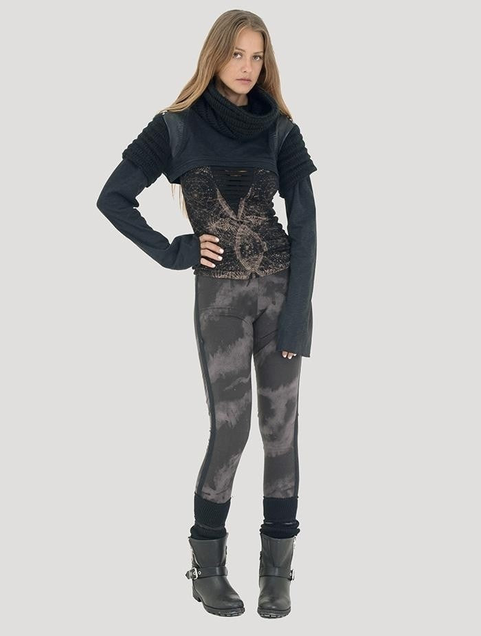 ARMADILLO Vmix Crop Sweater In Black