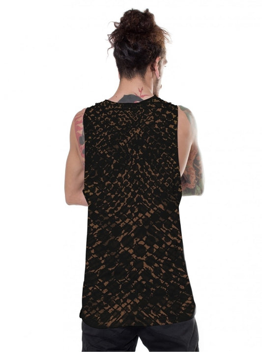 ALL OVER Tank Top In Black