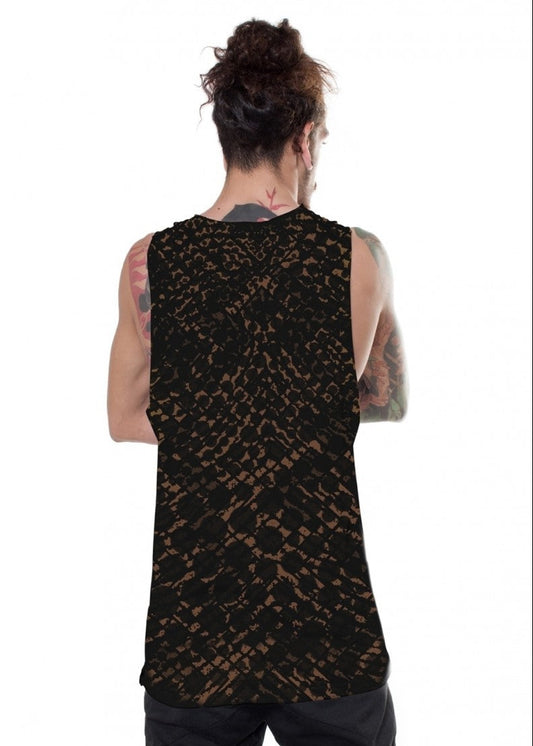 ALL OVER Tank Top In Black