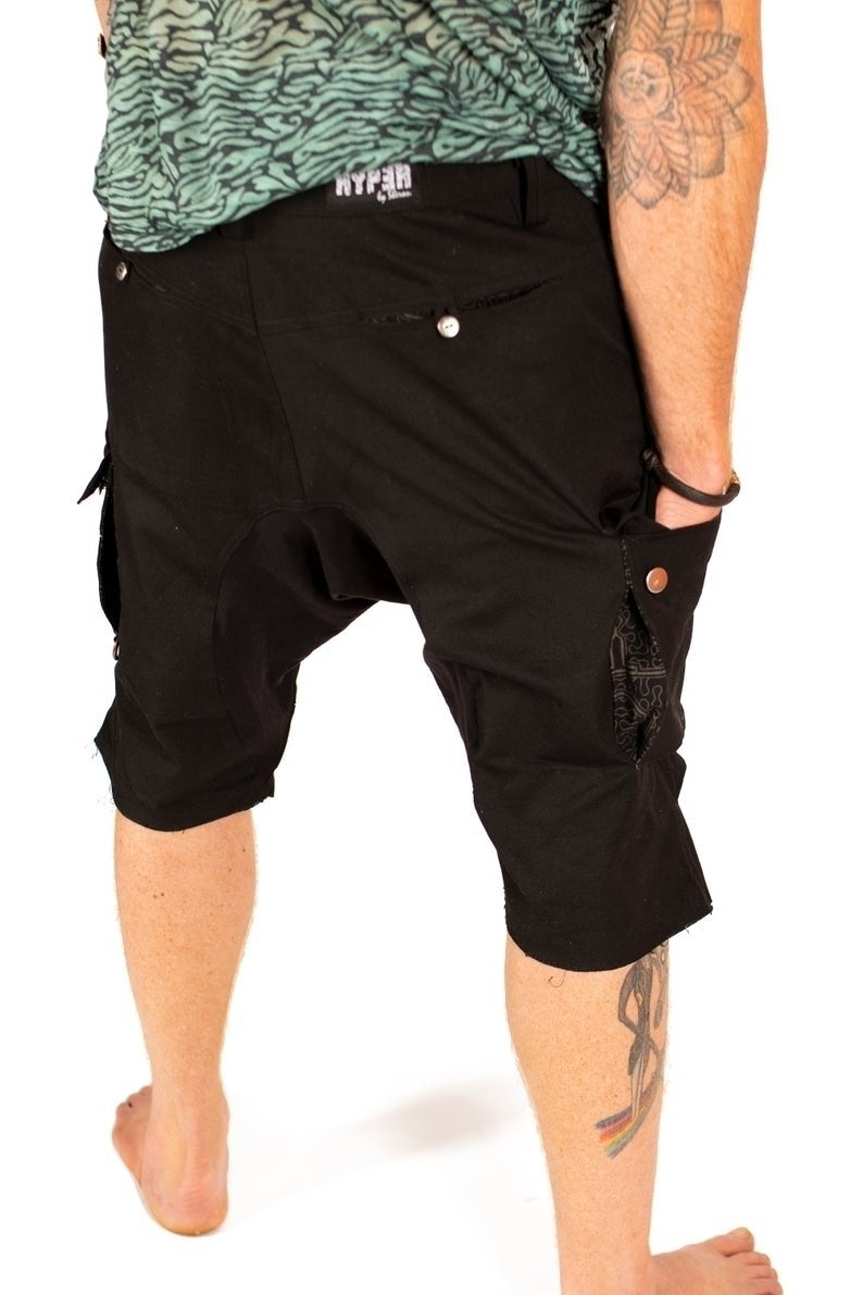 3/4 TAZER Pants In Black