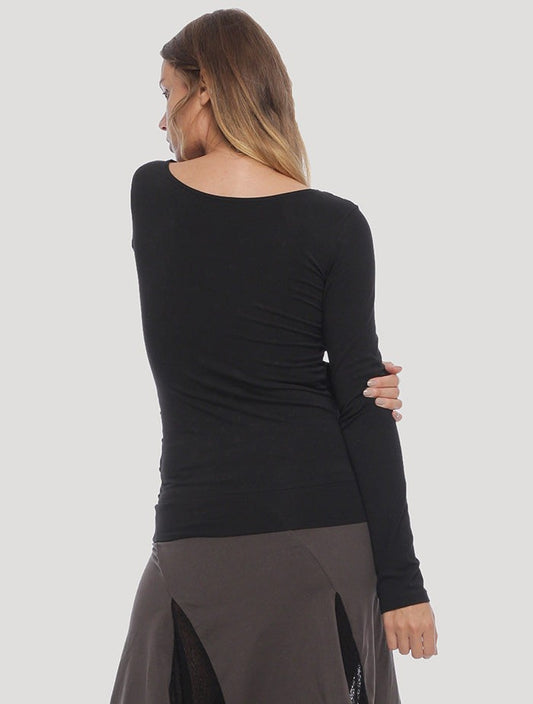 BASKET RMX Long Sleeves Top In Black