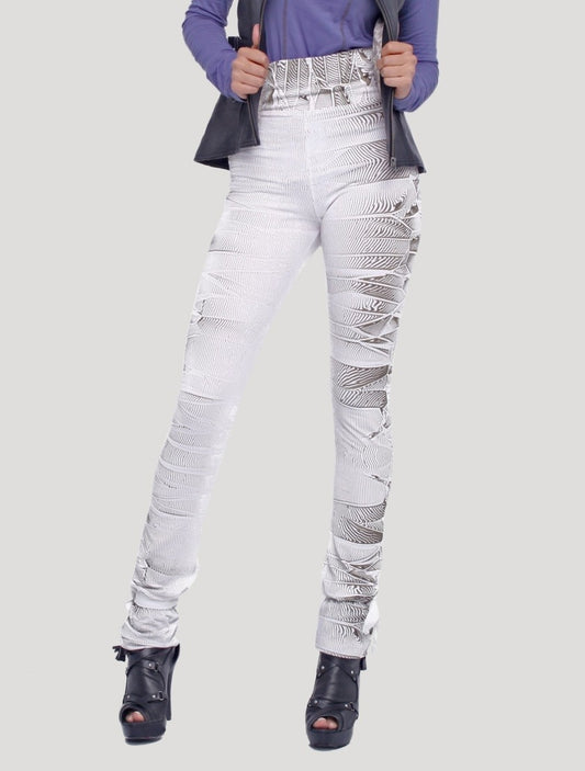 Crystal Leggings In Off-White