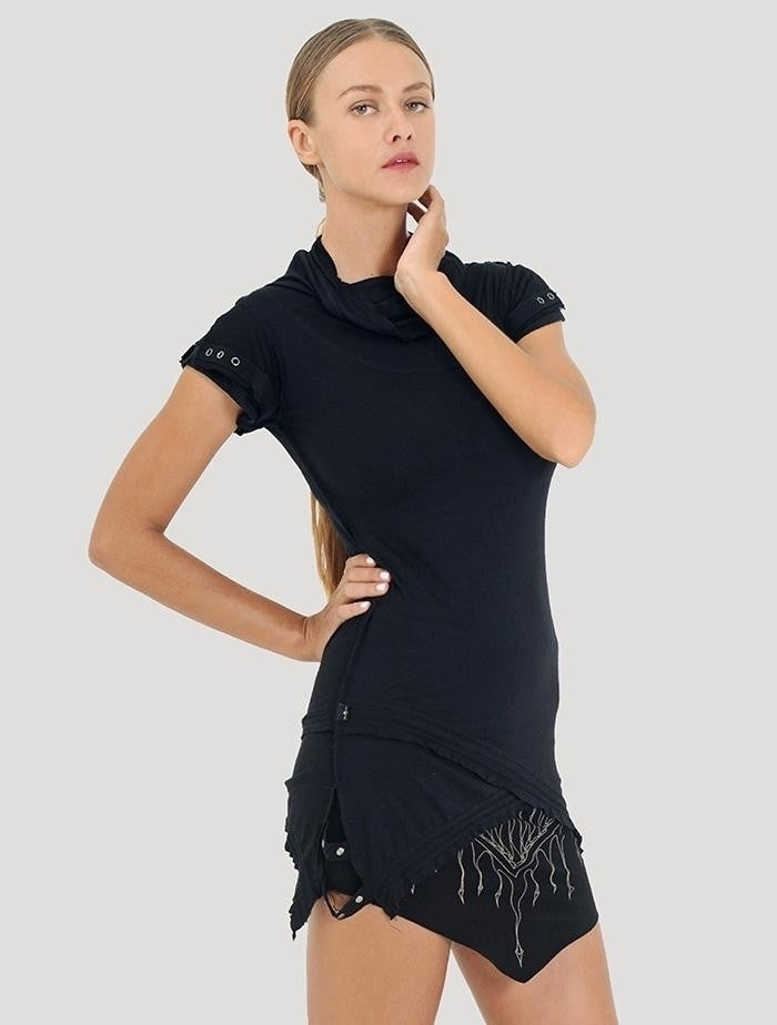 BILLY Short Sleeve Top In Black