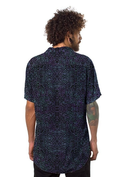 LEO Unisex Short Sleeve Button Shirt