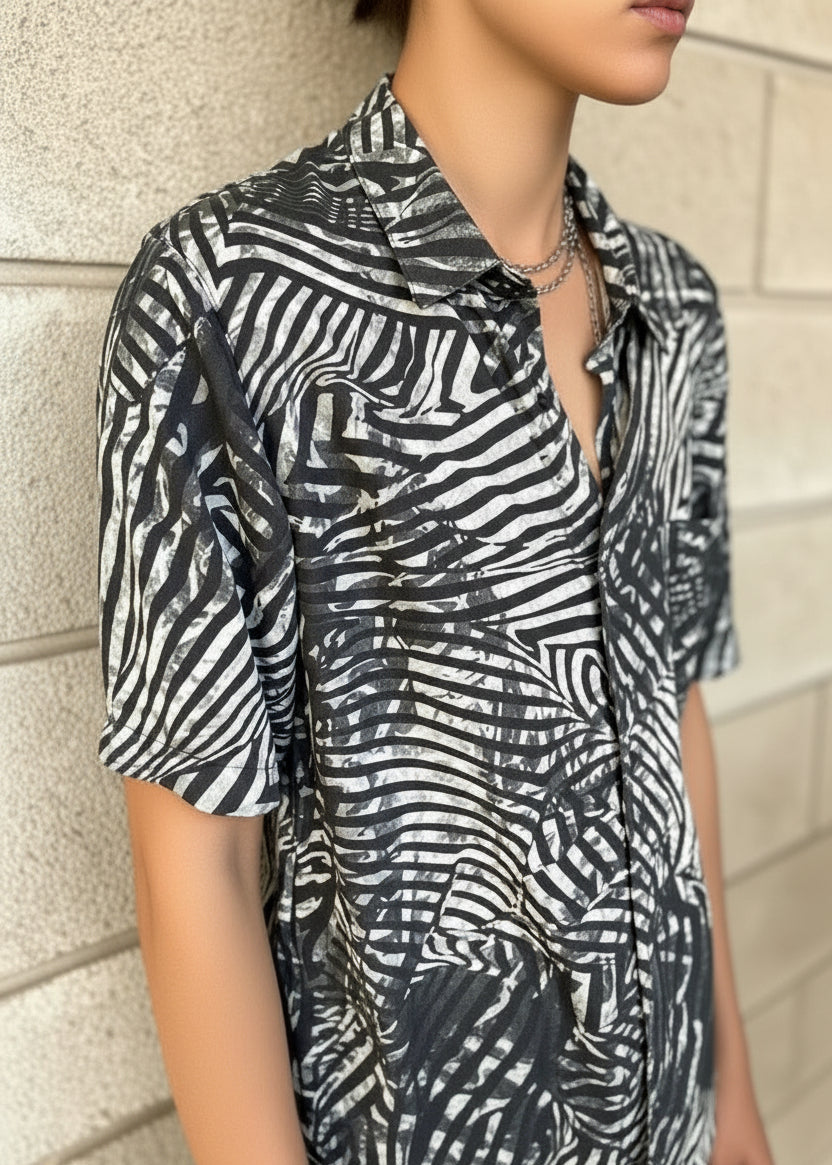 TIGA WO Short Sleeve Button Shirt