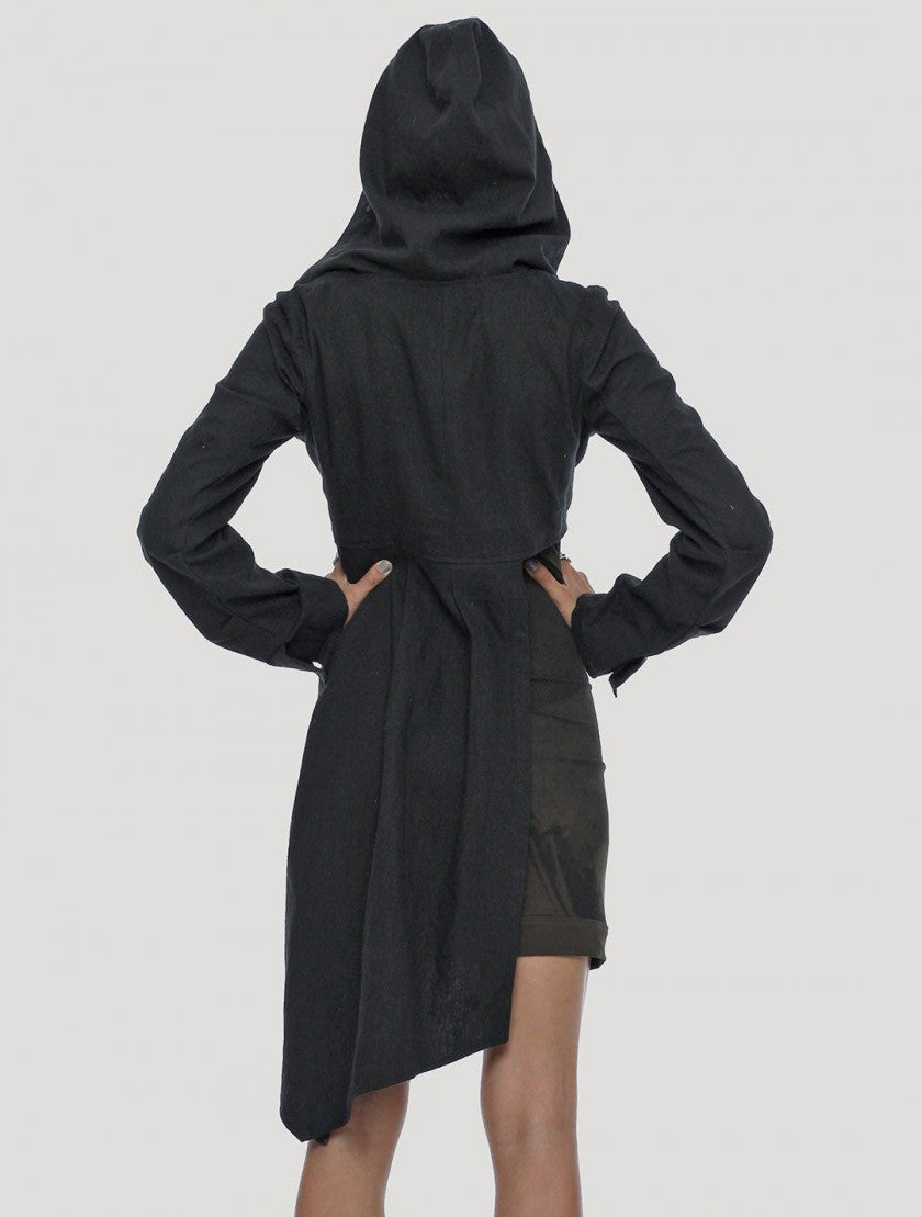 SIDE Hood Jacket In Black