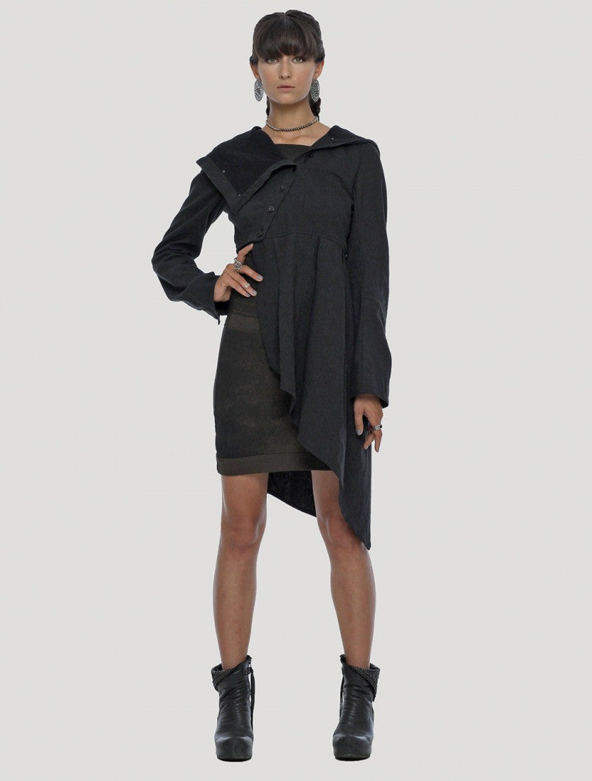 SIDE Hood Jacket In Black