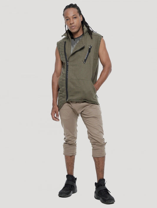 OFF RMX Vest In Olive