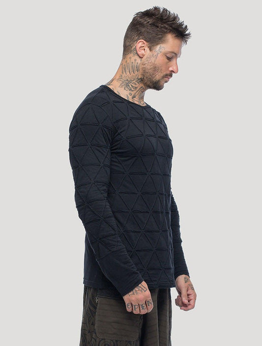 ZENTANGLE Long Sleeves Shirt In Black