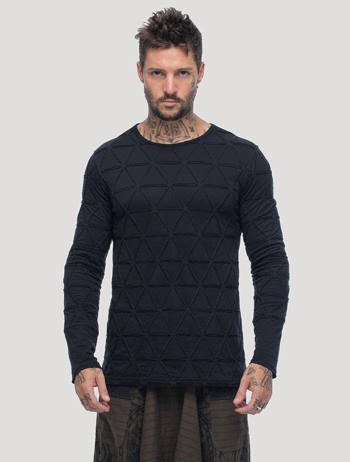 ZENTANGLE Long Sleeves Shirt In Black