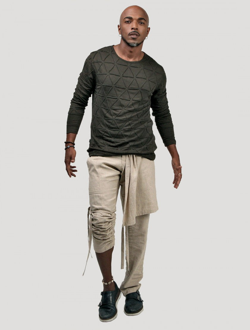 ZENTANGLE Long Sleeves Shirt In Olive