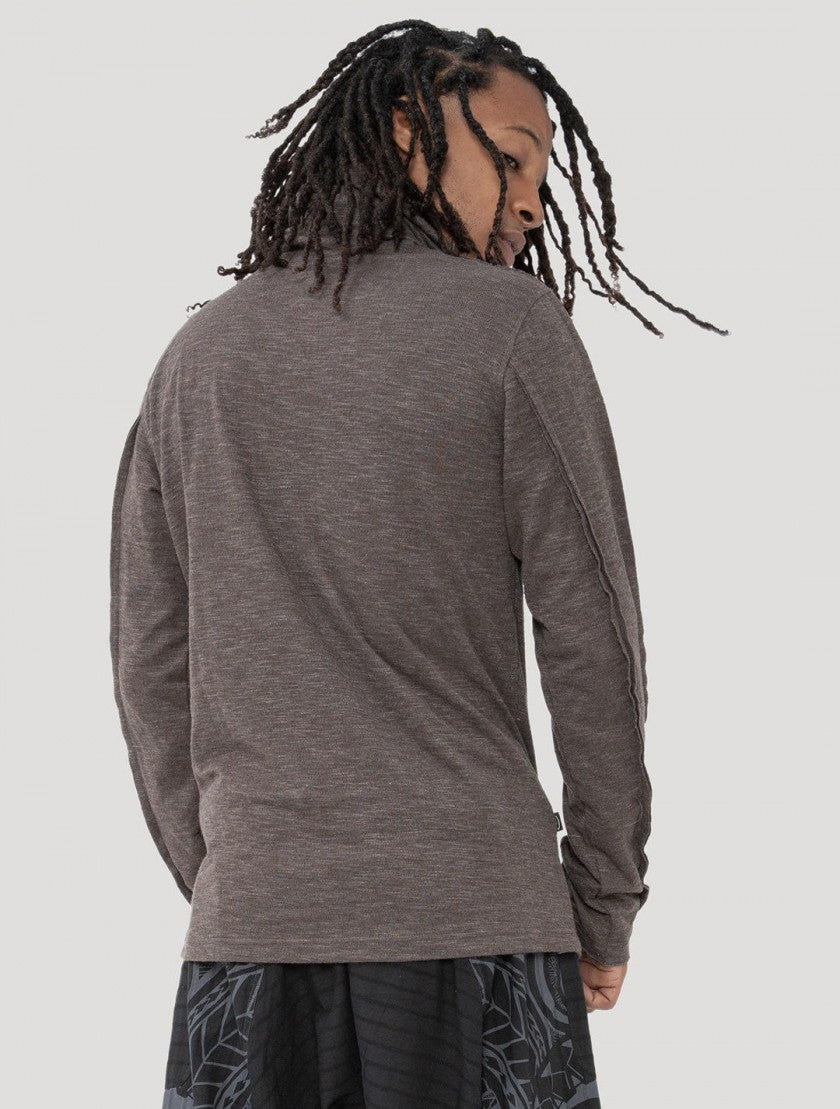 KAFIYA Hooded Sweater In Charocal