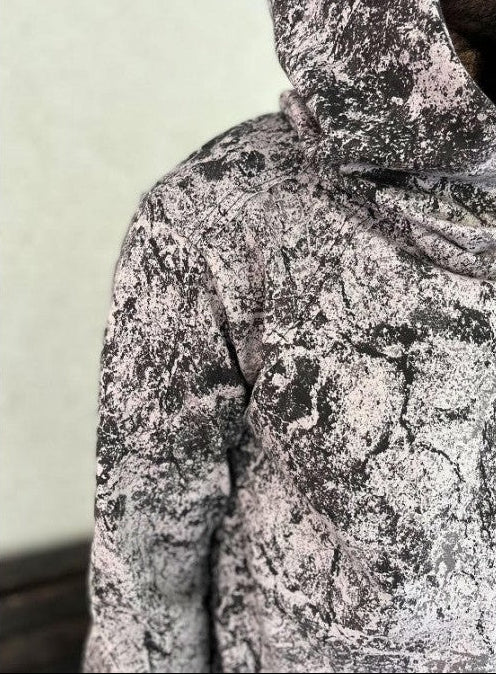 LUNE Long Sleeve Hooded Sand Texture