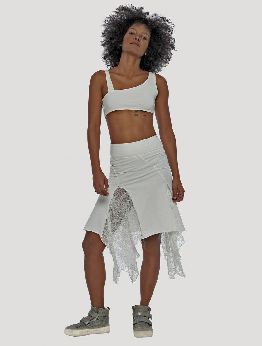 LACED Top top In White