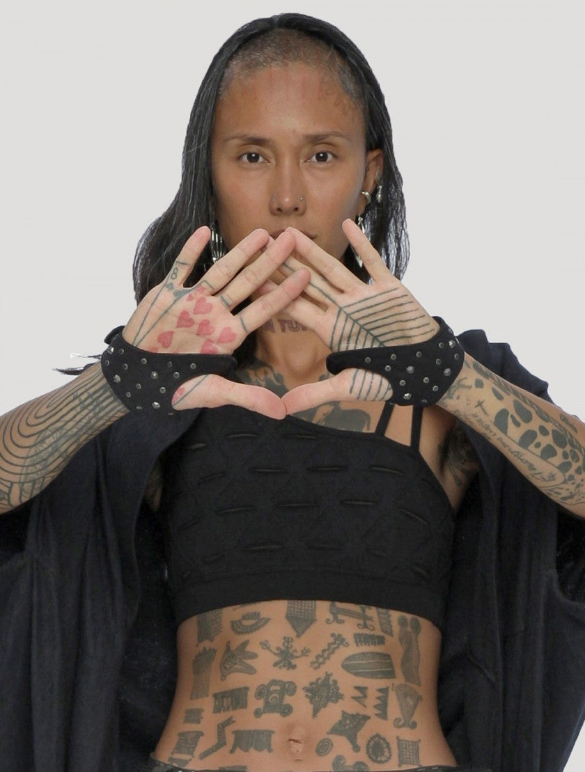 TANGLED Bra Top In Black