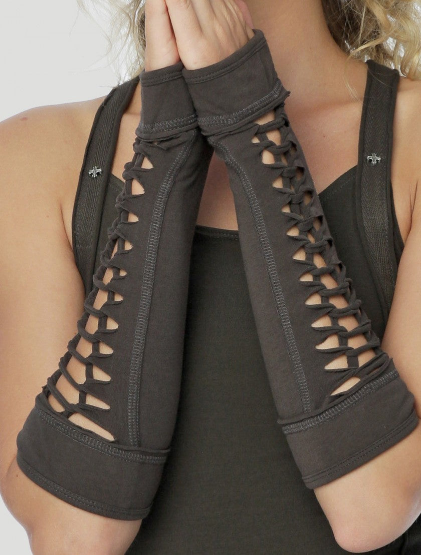 BRAIDED Gloves In Olive