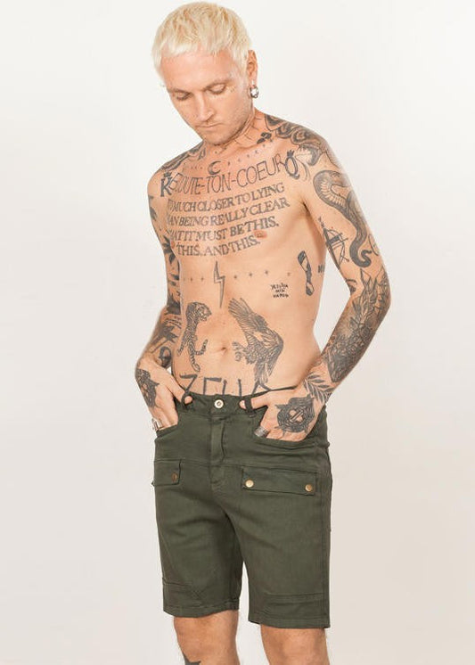 N84 Shorts In Wash Olive