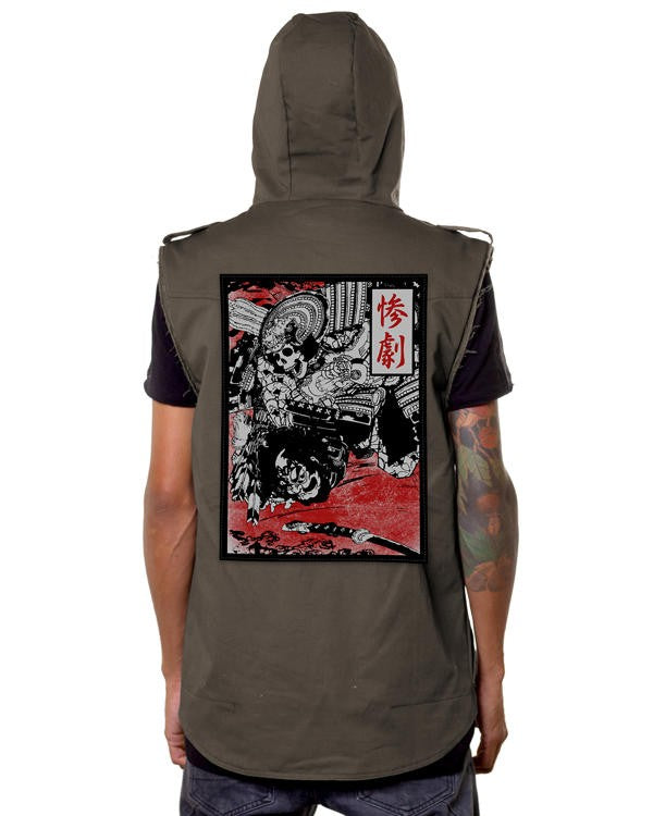 SHINANGA Denim Vest In Stone