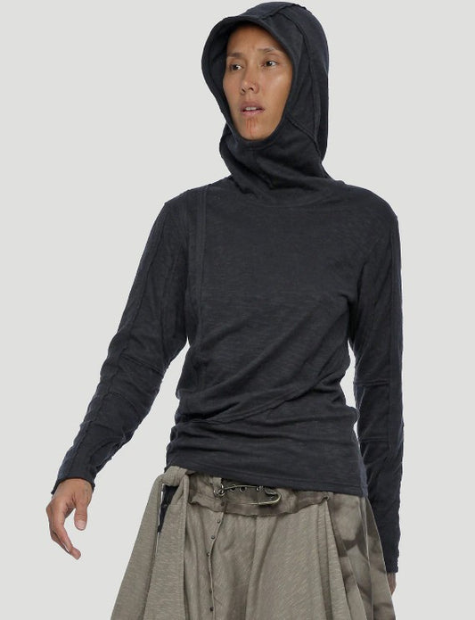 KENNY Hood Sweater In Black