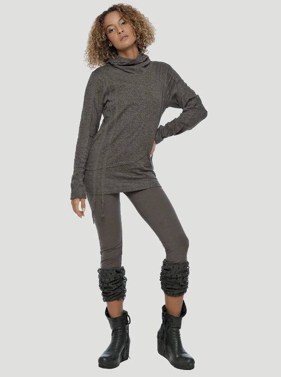 KENNY Hood Jumper In Olive Noir
