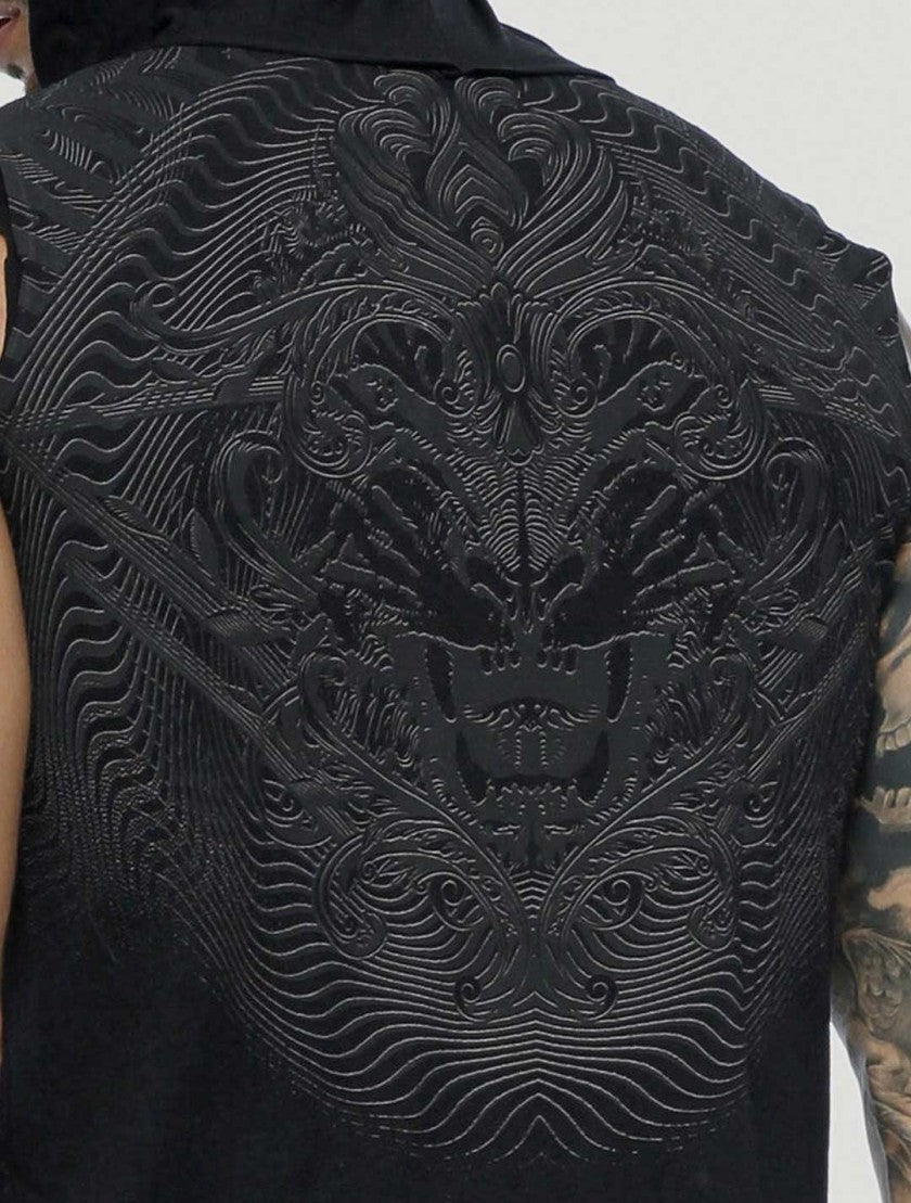 TIGER Sleeveless Tee In Black
