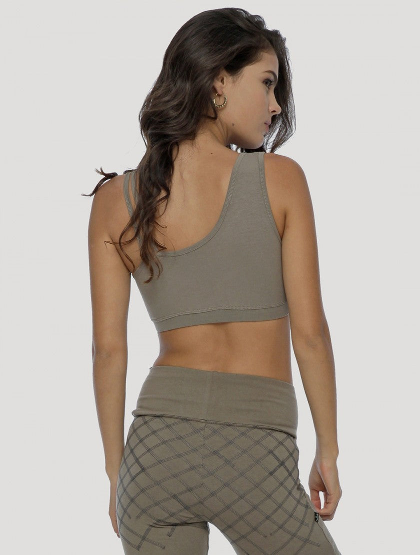 TANGLED Bra Top In Cement