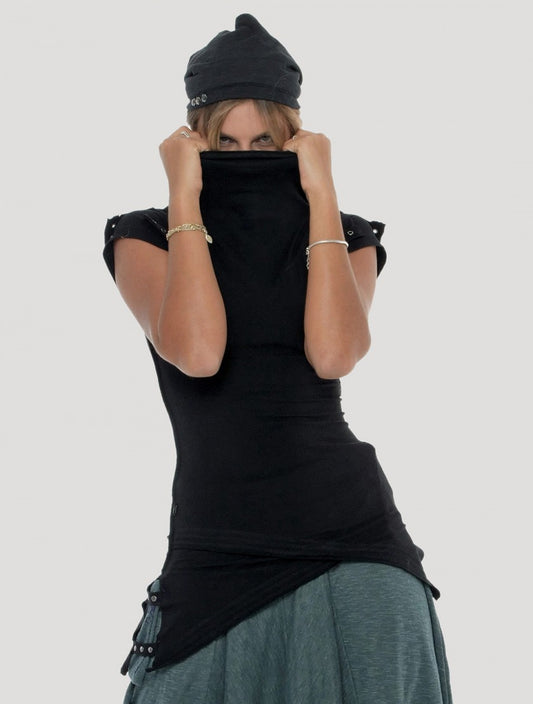 BILLY Short Sleeve Top In Black