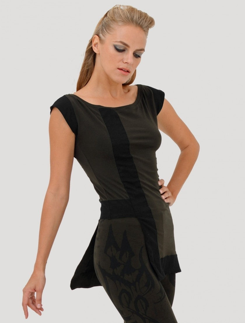 VENUS Sleeveless Tunic In Steel