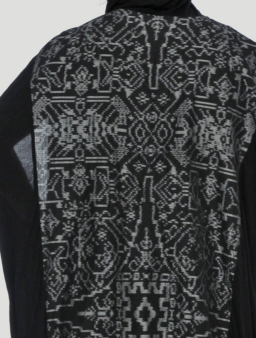 IMMA Hooded Kaftan In Black