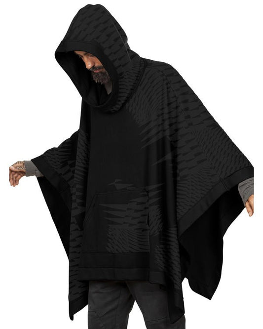 UNISEX SAJAX Poncho In Black