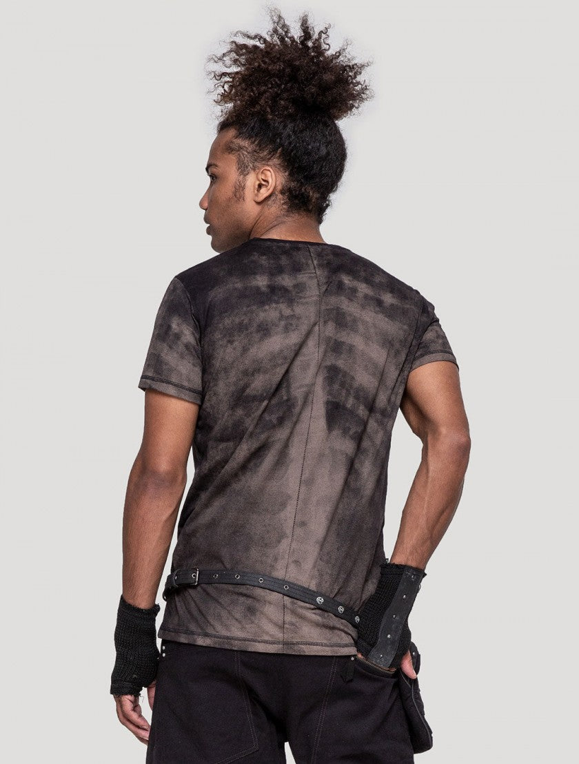 SPINAL RMX T-Shirt For Man In Black
