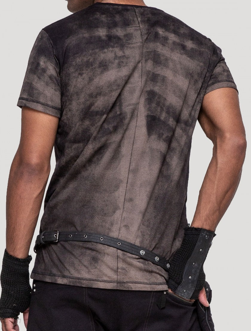 SPINAL RMX T-Shirt For Man In Black