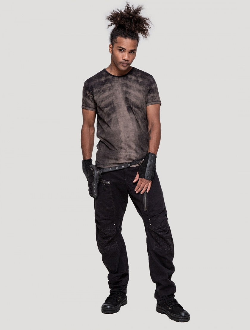 SPINAL RMX T-Shirt For Man In Black