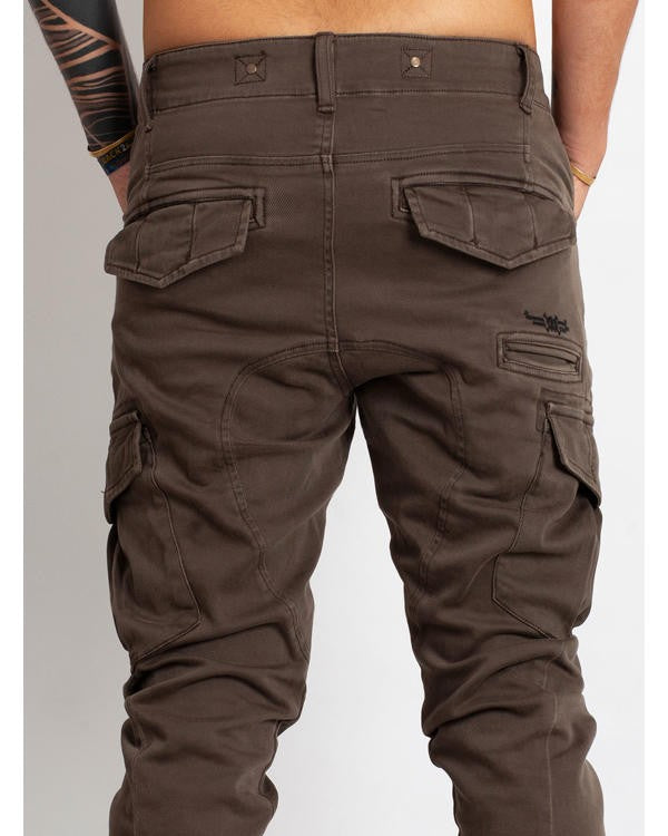 RIOT Heavy Drill Cotton Pants In Stone