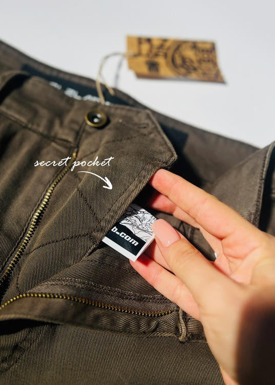 RIOT Heavy Drill Cotton Pants In Stone