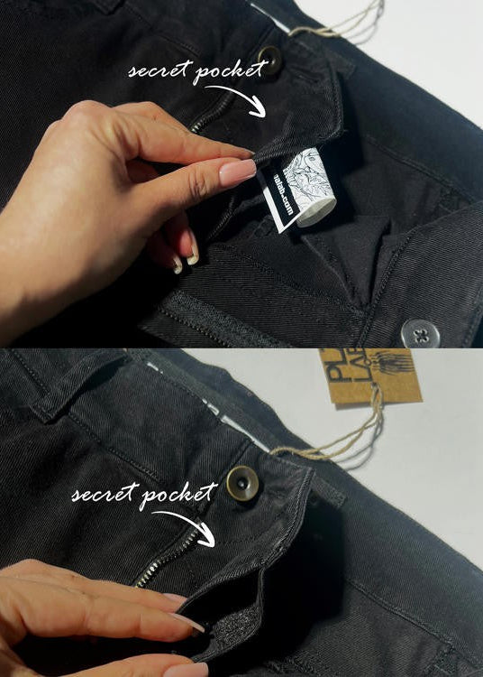 RIOT Heavy Drill Cotton Pants In Black