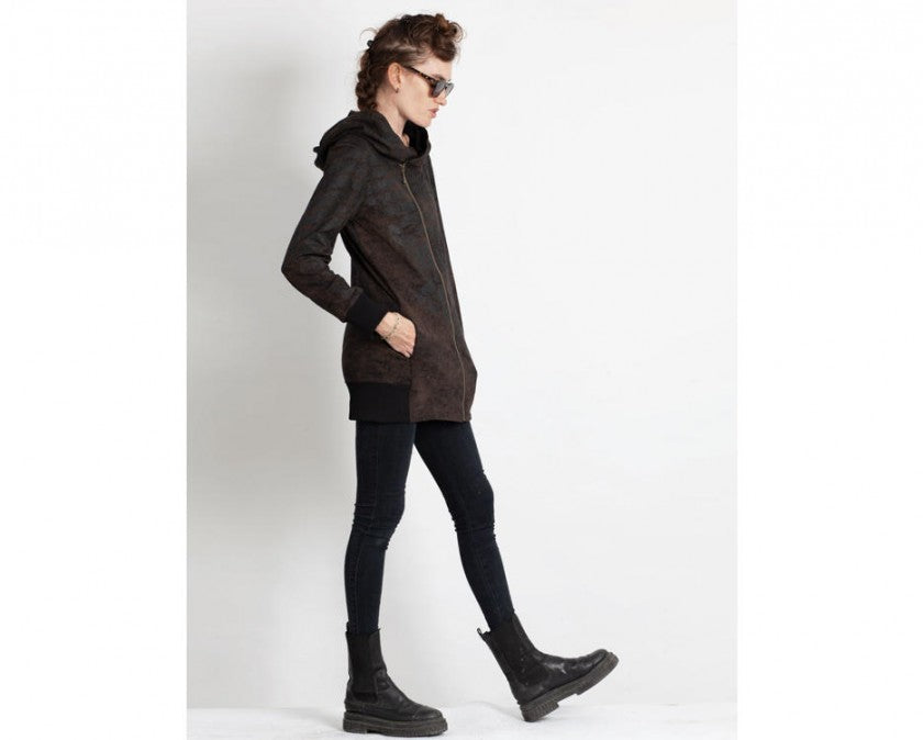 XTEX ZIP Hood Sweat In Black