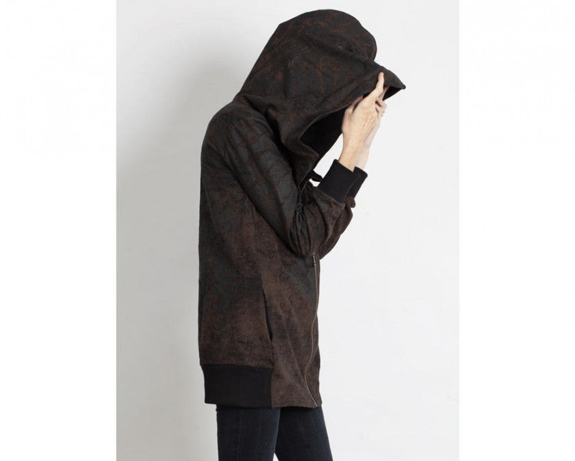 XTEX ZIP Hood Sweat In Black