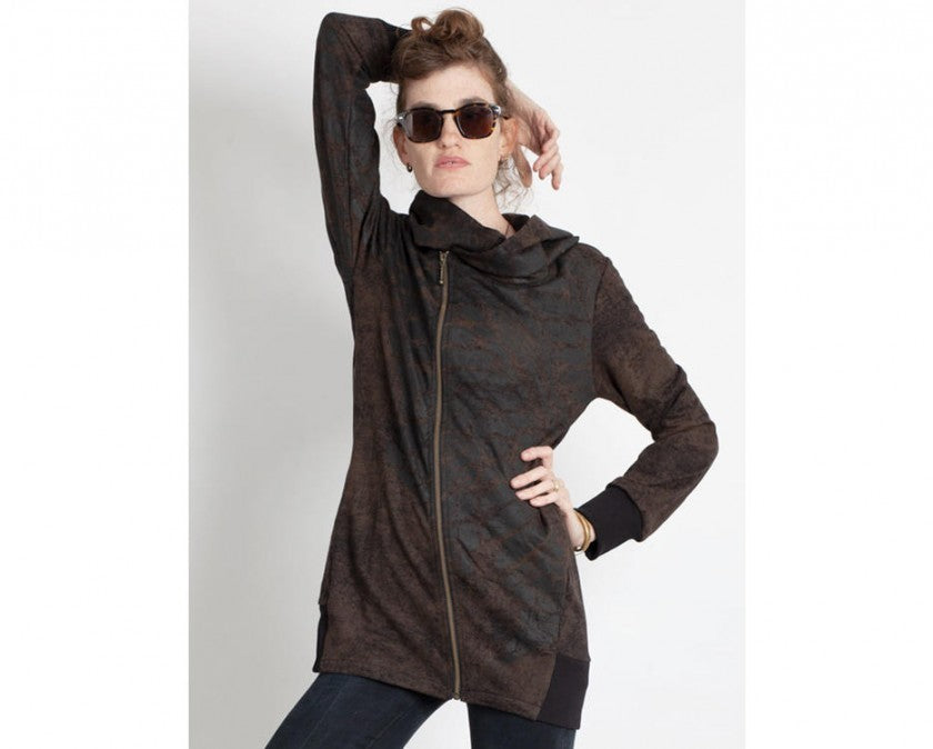 XTEX ZIP Hood Sweat In Black